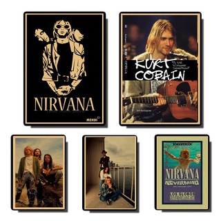 ภาพหน้าปกสินค้าโปสเตอร์ ลาย Nirvana Kurt Cobain สไตล์วินเทจ สําหรับตกแต่งบ้าน หอพัก ที่เกี่ยวข้อง