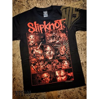 เสื้อยืดผ้าฝ้ายพรีเมี่ยม  190 Slipknot ROCK เสื้อยืด เสื้อวง เสื้อดำ สกรีนลายอย่างดี ผ้าหนานุ่ม ไม่หดไม่ย้วย  T SH