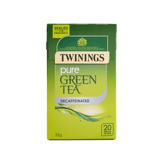 ขายแยกซอง ชา Twinings, PURE GREEN DECAFFEINATED (นำเข้า)