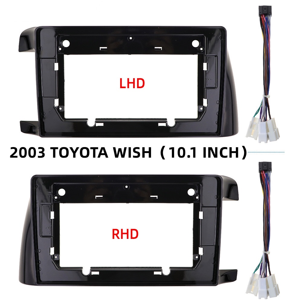 เคสเครื่องเล่น-mp5-วิทยุ-2-din-head-unit-fascia-stereo-dash-สําหรับ-toyota-wish-2003-2008-10-1-นิ้ว