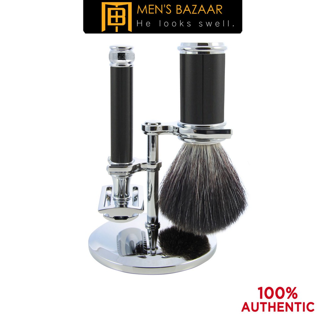 Edwin Jagger Imitation Ebony & Chrome DE Safety Razor – L7 Market
