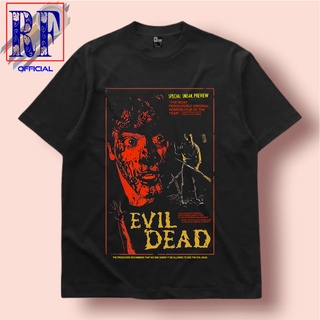 เสื้อยืดโอเวอร์ไซส์เสื้อยืด พิมพ์ลาย EVIL DEAD สไตล์วินเทจ สยองขวัญ | เสื้อยืดสยองขวัญ | เสื้อยืด พิมพ์ลายฟิล์ม | ฟิล์มเ