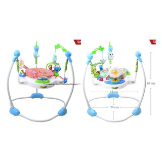 Brandtoy จั้มเปอร์เก้าอี้กิจกรรม 360 องศา Baby walker Jumperoo จั้มเปอร์เด็ก กระโดดมีเสียง มีไฟ หมุนได้ 360 องศา Jumper