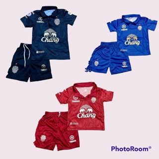 ชุดบอลเด็ก 2-12ขวบ เสื้อ+กางเกง ทีมบุรีรัมย์