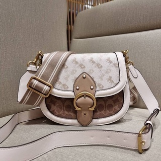 COACH BEAT SADDLE BAG WITH HORSE AND CARRIAGE PRINT