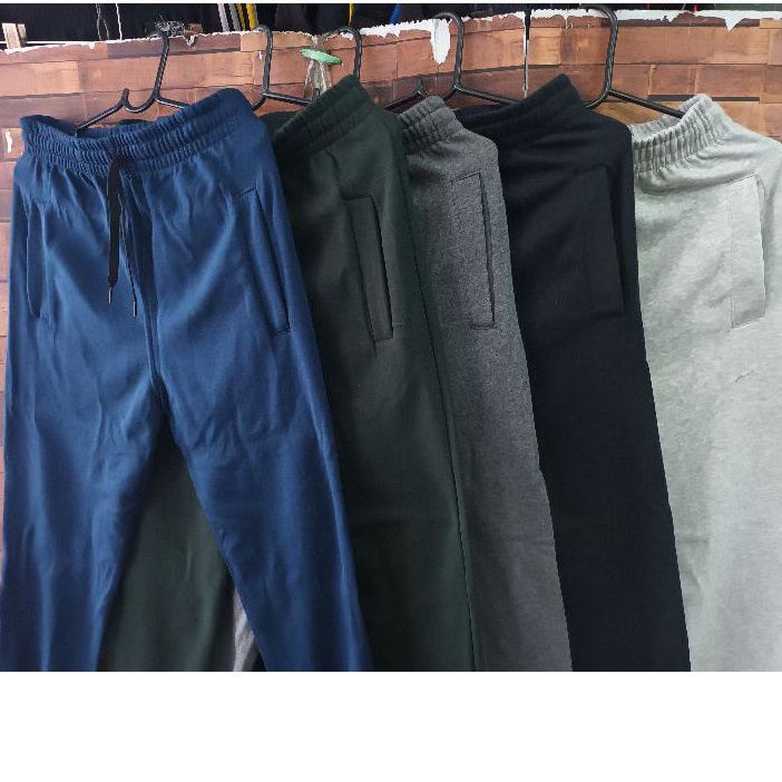 ภาพสินค้ากางเกงขายาวผ้าสำลีเนื้อผ้าหนาใส่สบายใส่ได้ทั้งหญิงและชาย จากร้าน bee07888 บน Shopee ภาพที่ 2