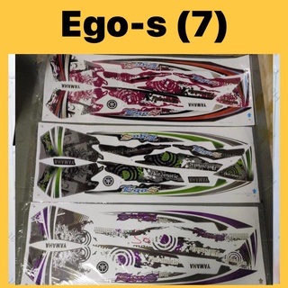 สติกเกอร์ ลาย EGO-S EGO S BODY STRIPE STRIKE STIKER 7 สีขาว สีดํา สีแดง