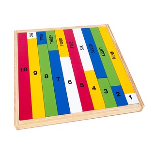 0466 แท่งไม้นับเลข 1-10 (one-ten) , ของเล่นไม้, ของเล่นเสริมพัฒนาการ, ของเล่นเด็กอนุบาล, สื่อการสอนเด็กอนุบาล