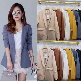 สินค้า พร้อมส่ง!!W#เสื้อสูท#เสื้อคลุมทำงาน#เสื้อสูทผู้หญิง#Blazer มี6สี#yudan