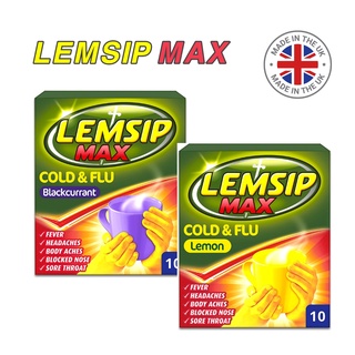 ภาพหน้าปกสินค้า🇬🇧นำเข้าจาก UK🇬🇧 Lemsip Max Cold & Flu Hot Drink ผงชง ผงลดไข้ บรรเทาอาการหวัด กล่องละ 10 ซอง ที่เกี่ยวข้อง