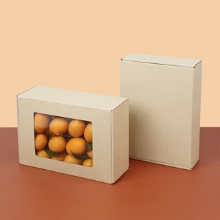 Boxjourney กล่องลูกฟูกพรีเมี่ยม มีหน้าต่าง / ไม่มีหน้าต่าง ขนาด 17x25x9 ซม. (20 ใบ/แพค)