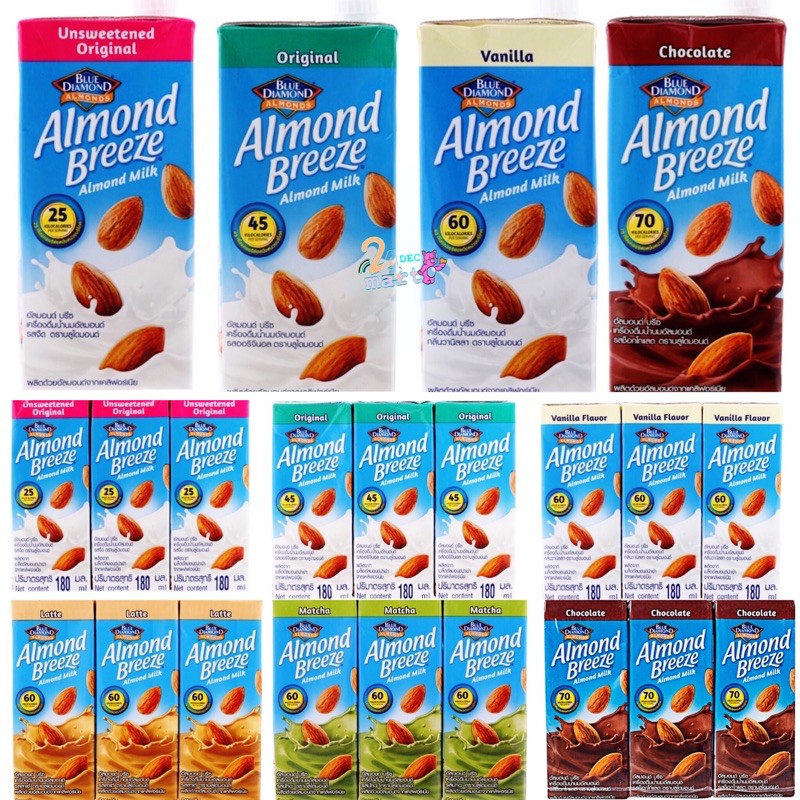 ภาพหน้าปกสินค้าบลูไดมอนด์ อัลมอนด์ บรีซ นมอัลมอนด์ 946 มล. 3x180 มล Blue Diamond Almond breeze 946 ml. 3x180 ml จากร้าน by24decmart บน Shopee