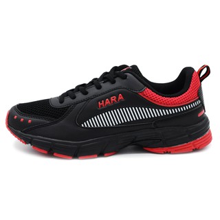 ภาพหน้าปกสินค้าHARA Sports รองเท้าวิ่งพื้นนุ่ม รองเท้าผ้าใบ ชาย/หญิง รุ่น J94 สีดำ ที่เกี่ยวข้อง