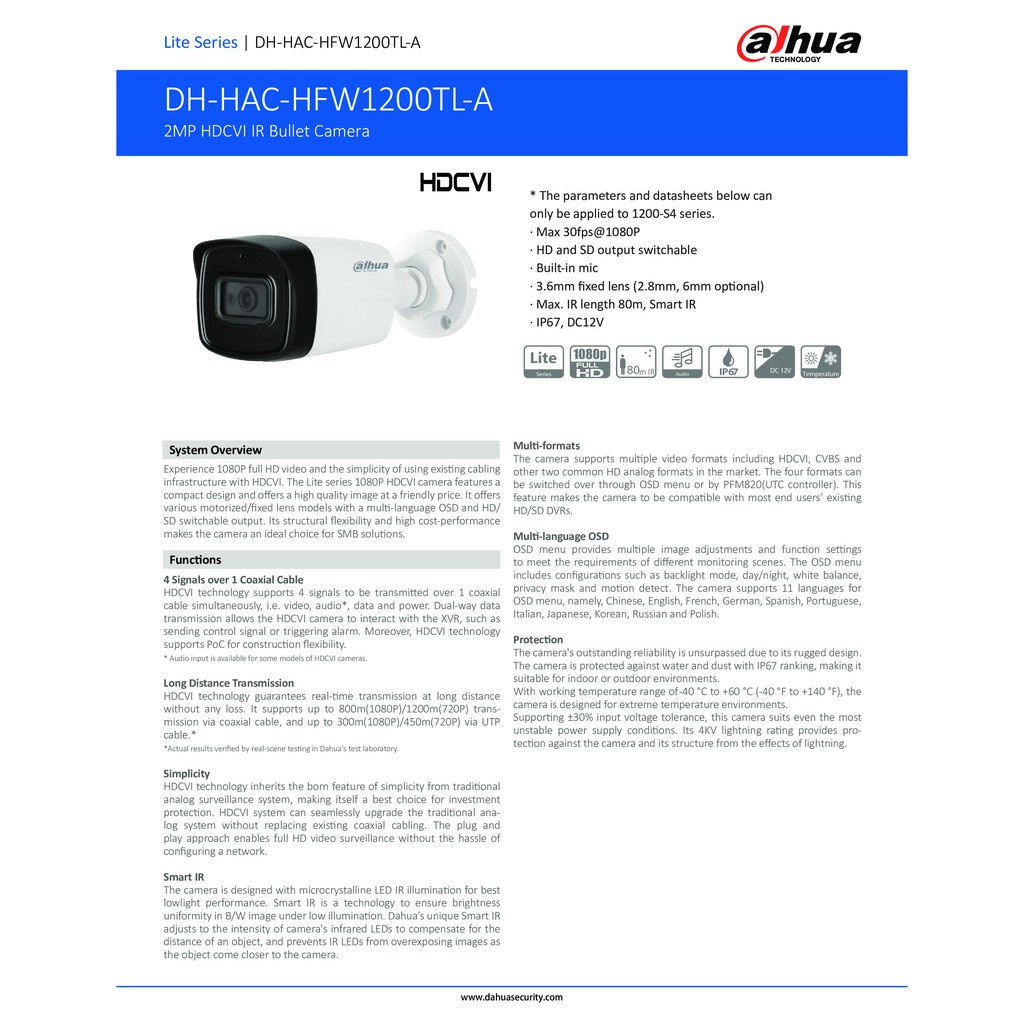 dahua-ชุดกล้องวงจรปิดระบบ-hd-2mp-8ch-มีไมค์ในตัว-ir-80-m-รุ่น-xvr5108hs-i3-hac-hfw1200tlp-a-จำนวน-8-ตัว