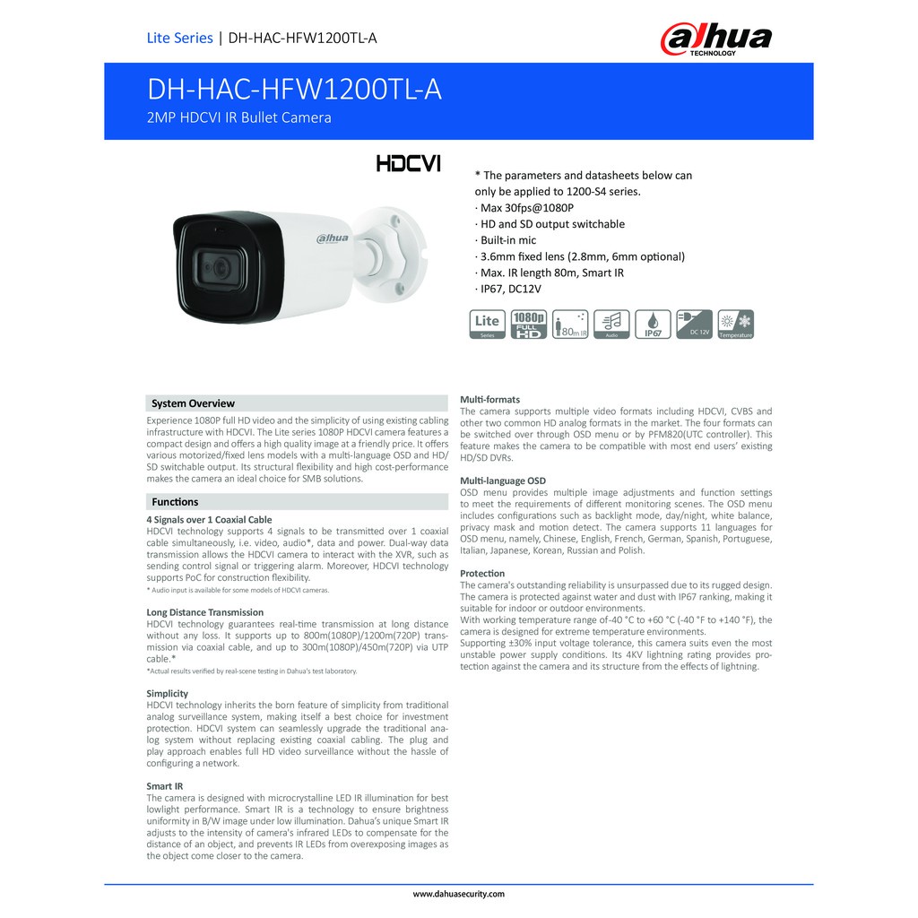 dahua-ชุดกล้องวงจรปิดระบบ-hd-2mp-4ch-xvr5104hs-i3-hac-hfw1200tlp-a-จำนวน-4-ตัว-อุปกรณ์ครบเซ็ต-พร้อมสำหรับติดตั้ง