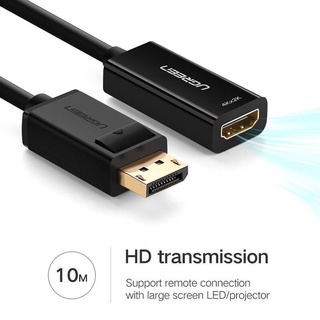 ภาพขนาดย่อของภาพหน้าปกสินค้าUGREEN DisplayPort DP Male to HDMI Female Cable Adapter Display Port Converter for Projector HP/Dell Laptop จากร้าน ugreen_thai บน Shopee ภาพที่ 5
