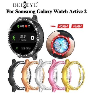 beiziye เคส pc บางสําหรับ samsung galaxy watch active 2 40 มม 44 มม  กันชน