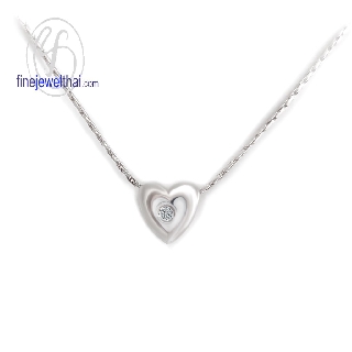 Finejewelthai จี้-เพชร-จี้เพชร-เพชรพรีเมียม-Pendant-Silver-Diamond CZ - P1011cz00_2