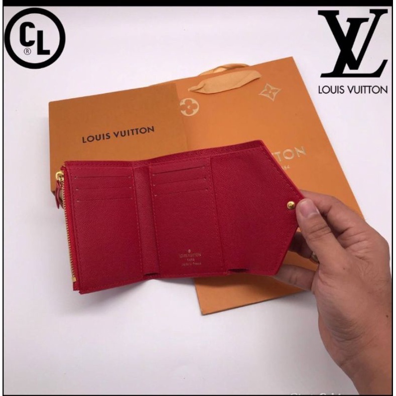 กระเป๋าสตางค์ใบสั้น-สไตล์หลุยส์-louis-vuitton-หลุยส์เกรดพรีเมี่ยม-กระเป๋าสตางค์แบบพับ-พร้อมกล่องแบรนด์