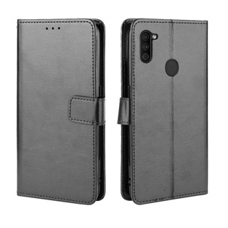 Samsung Galaxy M11 เคส Leather Case เคสโทรศัพท์ Stand Wallet Samsung M11 GalaxyM11 เคสมือถือ Cover