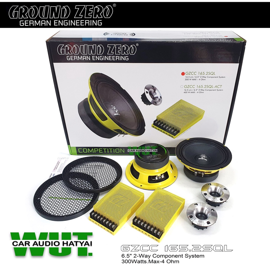GROUND ZERO German Engineering ลำโพงเสียงกลางแหลม 6.5นิ้ว 2ทาง2Way ...