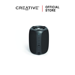 CREATIVE MUVO Play (BLACK) Portable Bluetooth Speaker เชื่อมต่อได้ 2 ตัว (สีดำ) ลำโพงบูลทูธไร้สายแบบพกพา กันน้ำ