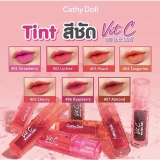ภาพขนาดย่อของสินค้าVit C vitc ลิปจุ่ม ลิปสติก ลิป Cathy Doll Vit C Water Tint ทินท์น้ำแร่ ทินท์ ทิ้นท์ ลิปวิทซี ลิปน้ำแร่ J1