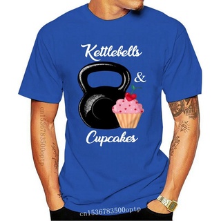 เสื้อผ้าผชใหม่ เสื้อยืดลําลอง แฟชั่นสําหรับผู้ชาย ผู้หญิง แขนสั้น พิมพ์ลาย Kettlebell And CupcakerS-5XL