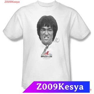 Z009Kesya เสื้อยืดสีพื้นผู้ชาย Bruce Lee - Self Help Adult T-Shirt In White sale Bruce Lee,บรูซลี