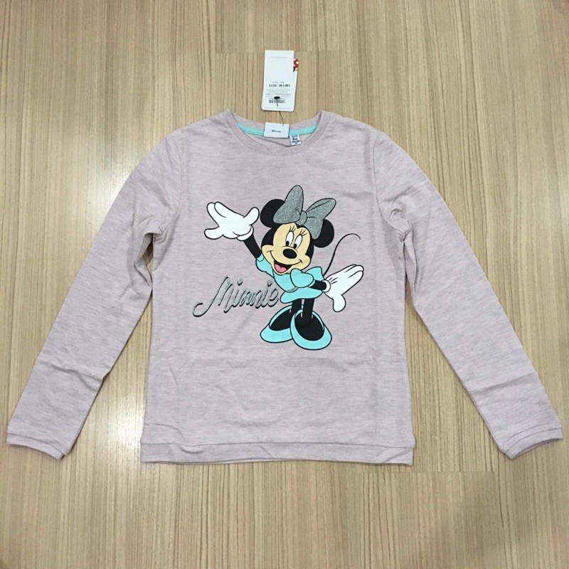 เสื้อยืดแขนยาวเด็กโต-งาน-disney-แท้-ชนเว็บ-ไซส์-5-11-ขวบ