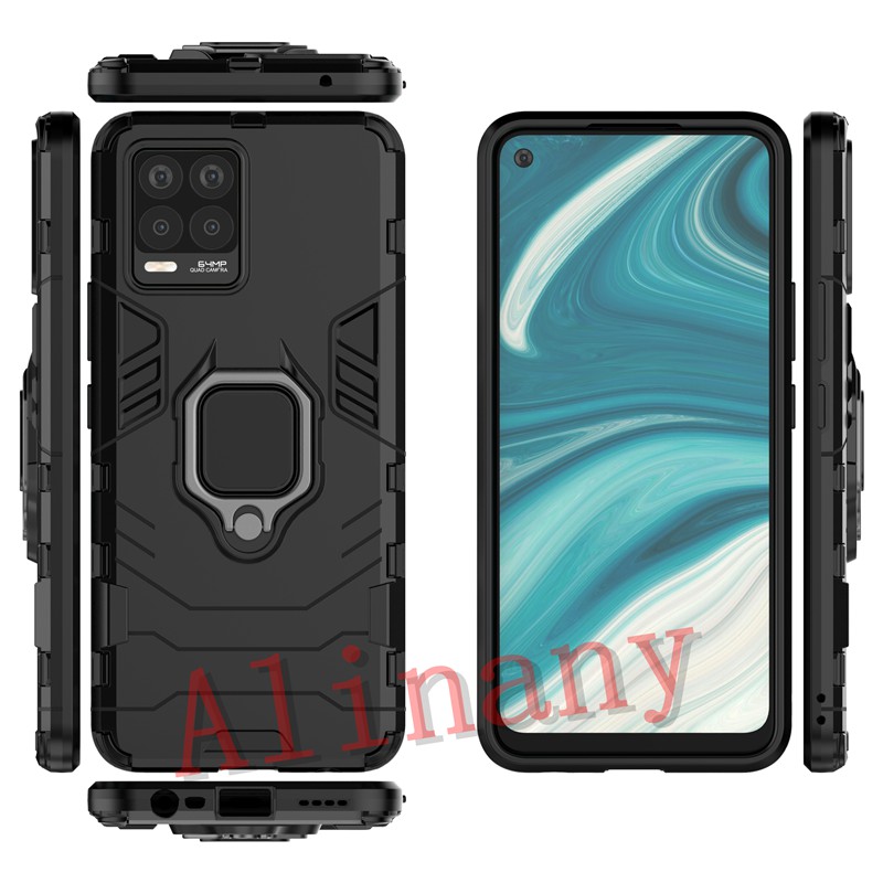 เคส-realme-8-4g-case-shockproof-พลาสติกแบบแข็ง-armor-stand-phone-casing-realme-8-realme8-back-cover