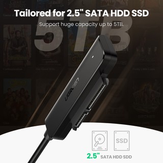 ภาพขนาดย่อของภาพหน้าปกสินค้าUGREEN SATA USB อะแดปเตอร์แปลง USB 3.0 USB C เป็น SATA สําหรับ hdd/ssd 2.5 นิ้ว external ฮาร์ดไดรฟ์ 5 gbps จากร้าน ugreen.th บน Shopee ภาพที่ 2