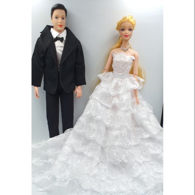 ชุดแต่งงานตุ๊กตา-คู่แต่งงาน-ชุดแต่งงานบาร์บี้-ชุดคู่-งานแต่งงาน
