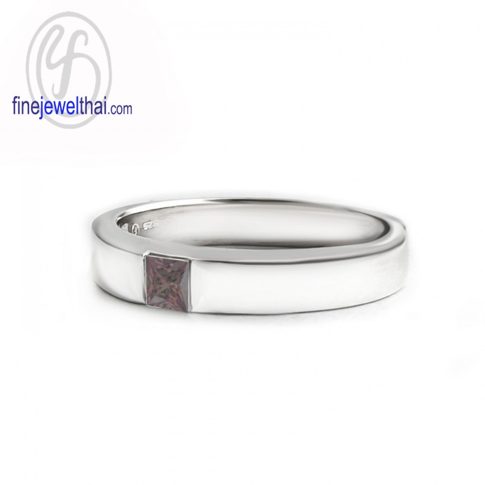 finejewelthai-แหวน-แหวนโกเมน-แหวนพลอย-แหวนเงินแท้-พลอยแท้-พลอยประจำเดือนเกิด-garnet-silver-ring-r1408gm