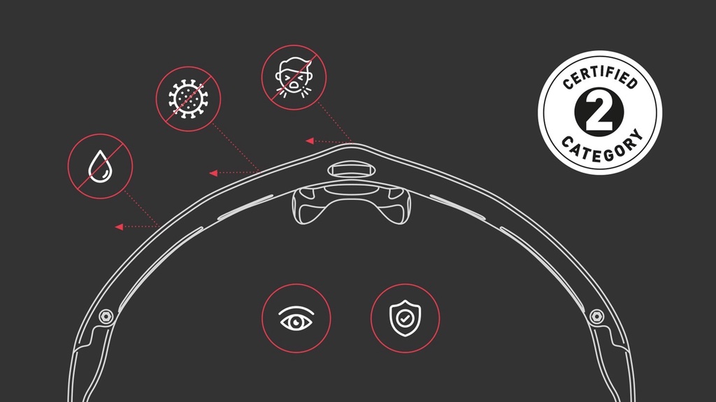 Rudy Project รุ่น Tralyx Guard Z87 Crystal Gloss / Transparent แว่นPPE