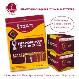 Panini สติกเกอร์ ลายฟุตบอล World Cup Qatar 2022 32 Hobby Official Collection Star สําหรับติดตกแต่งอัลบั้ม