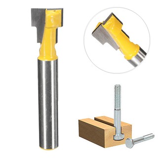 เครื่องมือแกะสลักงานไม้ 1/4 shank t - slot router bit diy