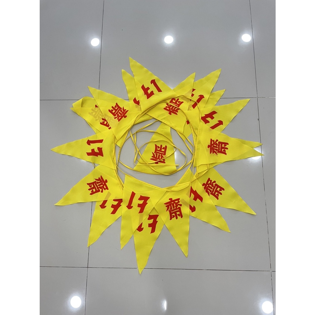 ธงเจ ธงราวเจ ยาว 8 เมตร งานผ้าโพลีเอสเตอร์ งานพิมพ์ลงผ้า พร้อมส่ง ...