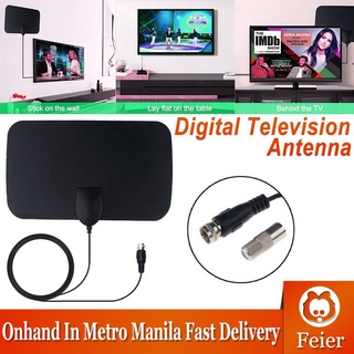 【Ready stock】Antenna HDTV Flat HD Digital Indoor Amplified 50-Mile Range