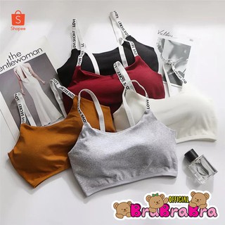 🧸💦𝑩𝒓𝒂𝑩𝒓𝒂𝑩𝒓𝒂⛱️🧸  #bra-020 บรา มี 5 สี สายตัวอักษร ตะขอหลัง3ระดับ มีฟองน้ำถอดได้