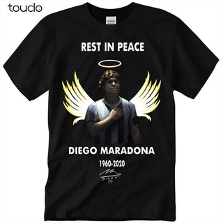 [S-5XL] Rip เสื้อยืดผ้าฝ้าย พิมพ์ลาย 1960-DIEGO MARADONA Rest in Space- Legend Argentina สไตล์คลาสสิก สําหรับผู้ชาย ผู้ห