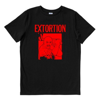 【hot sale】Extortion - สีแดง | เสื้อยืด พิมพ์ลายวงดนตรี | เพลงเมอร์ช | Unisex | เพลงเมอร์ช | ฮาร์ดคอร์โลหะ