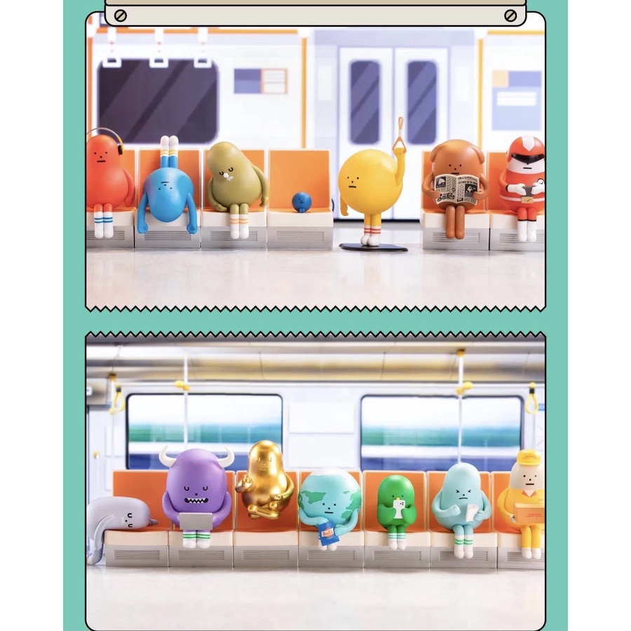 Sml Sticky Monster Research Institute Subway Series Blind Box POPMART ...
