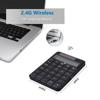ภาพหน้าปกสินค้าคีย์บอร์ด29keyตัวเลขไร้สาย Wireless 2.4G Numeric Keypad เครื่องคิดเลข&PCแป้นพิมพ์ตัวเลข2in1Solar Keypad ที่เกี่ยวข้อง