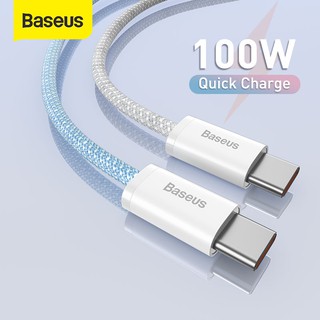 Baseus 100W USB C Cable USB C To USB Type C Cable For Macbook Pro ipad PD Fast Charger Cord Type-c Cable For Xiaomi  Samsung