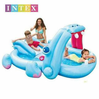 INTEX สระน้ำเป่าลม ฮิปโป (ไม่รวมลูกบอล)