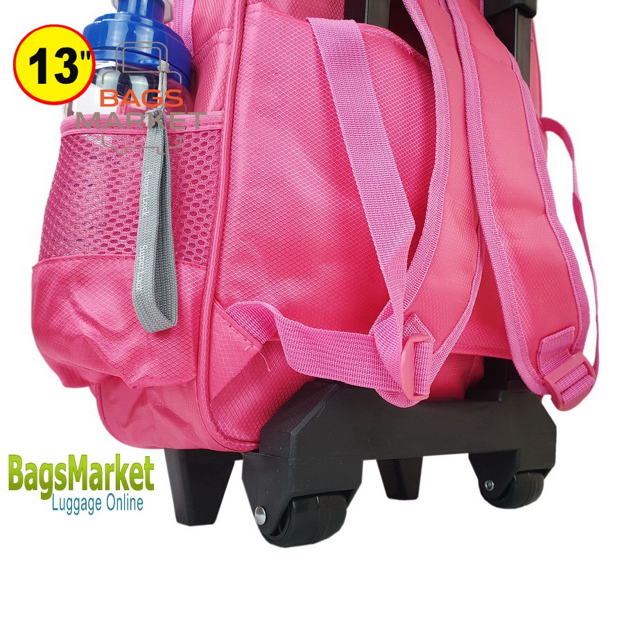 9889shop-kids-luggage-s-13นิ้ว-ขนาดเล็ก-กระเป๋าเด็กมีล้อลาก-เหมาะกับเด็กอนุบาล-pink9