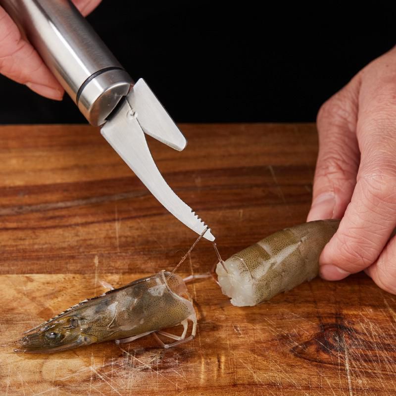 มีดแกะกุ้ง-2in1-ที่แกะกุ้ง-ปลอกกุ้ง-อุปกรณ์แกะกุ้ง-ที่แกะกั้ง-ที่ถอดเกล็ดปลา