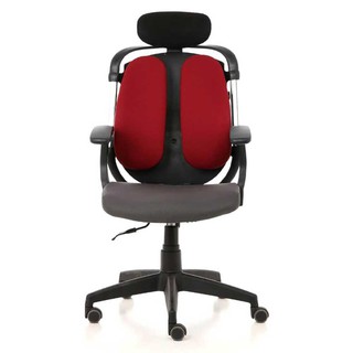 เก้าอี้สำนักงาน เก้าอี้เพื่อสุขภาพ ERGOTREND DUAL-03 RFF สีแดง เฟอร์นิเจอร์ห้องทำงาน เฟอร์นิเจอร์ ของแต่งบ้าน OFFICE CHA