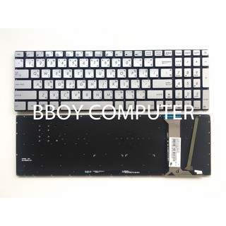 ASUS Keyboard คีย์บอร์ด G551 G552 G552V N551JK N551JM N551ZU FZ50JX GL752VW GL742VW สีบรอนส์ พร้อม Backlite TH-EN